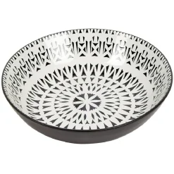 Gifi Vaisselle Et Accessoires De Table^Assiette creuse en porcelaine motif intérieur et extérieur coloré