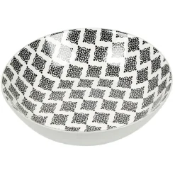 Gifi Vaisselle Et Accessoires De Table^Assiette creuse en porcelaine motif intérieur et extérieur coloré