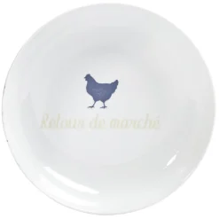 Gifi Vaisselle Et Accessoires De Table^Assiette creuse en porcelaine blanche