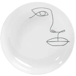 Gifi Vaisselle Et Accessoires De Table^Assiette creuse en porcelaine blanche