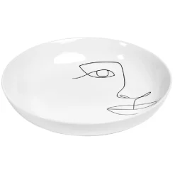 Gifi Vaisselle Et Accessoires De Table^Assiette creuse en porcelaine blanche