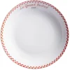 Gifi Vaisselle Et Accessoires De Table^Assiette creuse Le grand bistrot contour damier rouge blanc