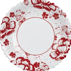 Gifi Vaisselle Et Accessoires De Table^Assiette creuse Luminarc blanc décor rouge Alcove vintage