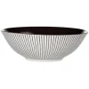 Gifi Vaisselle Et Accessoires De Table^Assiette creuse rayure noire et blanche
