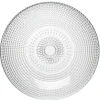Gifi Vaisselle Et Accessoires De Table^Assiette creuse ronde effet relief blanc transparent Ø21 cm
