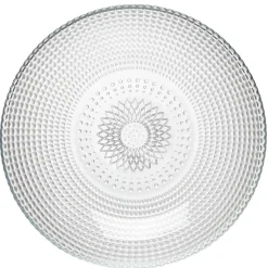 Gifi Vaisselle Et Accessoires De Table^Assiette creuse ronde effet relief blanc transparent Ø21 cm