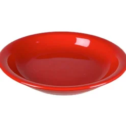 Gifi Vaisselle Et Accessoires De Table^Assiette creuse ronde rouge