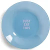 Gifi Vaisselle Et Accessoires De Table^Assiette creuse verre coloré avec message Ø23cm - 3 modèles
