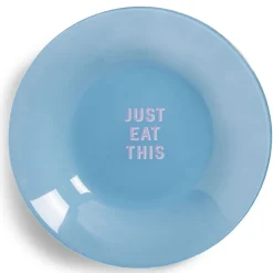 Gifi Vaisselle Et Accessoires De Table^Assiette creuse verre coloré avec message Ø23cm - 3 modèles