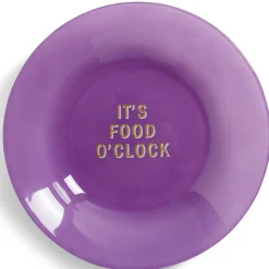 Gifi Vaisselle Et Accessoires De Table^Assiette creuse verre coloré avec message Ø23cm - 3 modèles