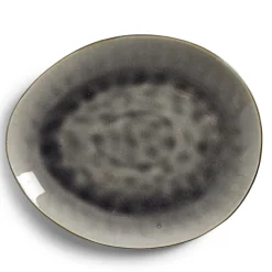 Gifi Vaisselle Et Accessoires De Table^Assiette décore plate grès vert Ø28,5x24cm