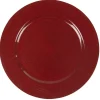 Gifi Vaisselle Et Accessoires De Table^Assiette de présentation ronde rouge