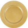 Gifi Vaisselle Et Accessoires De Table^Assiette de présentation ronde dorée