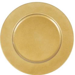 Gifi Vaisselle Et Accessoires De Table^Assiette de présentation ronde dorée