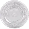 Gifi Vaisselle Et Accessoires De Table^Assiette de présentation ronde transparente ciselée