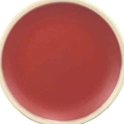 Gifi Vaisselle Et Accessoires De Table^Assiette dessert couleur argile rouge bordure blanche