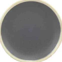 Gifi Vaisselle Et Accessoires De Table^Assiette dessert grise bordure blanche