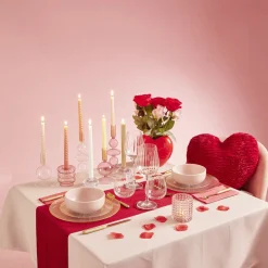 Gifi Vaisselle Et Accessoires De Table^Assiette dessert ronde verre transparent rebord doré Ø21cm