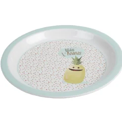 Gifi Vaisselle Et Accessoires De Table^Assiette mélaminé enfant design Gildas l'Ananas