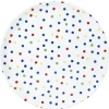 Gifi Vaisselle Et Accessoires De Table^Assiette plastique blanche à pois multicolores