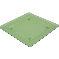 Gifi Vaisselle Et Accessoires De Table^Assiette plastique plate carrée unie vert x 10