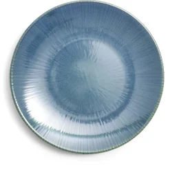 Gifi Vaisselle Et Accessoires De Table^Assiette plate Amaury faïence bleue Ø20cm