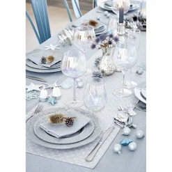 Gifi Vaisselle Et Accessoires De Table^Assiette plate argenté