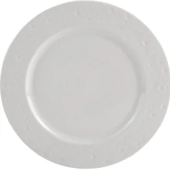 Gifi Vaisselle Et Accessoires De Table^Assiette plate blanc effet martelé x4