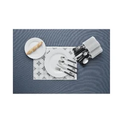 Gifi Vaisselle Et Accessoires De Table^Assiette plate blanche bordure à rainures
