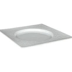 Gifi Vaisselle Et Accessoires De Table^Assiette plate blanche carrée