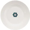 Gifi Vaisselle Et Accessoires De Table^Assiette plate blanche décor fleur bleue