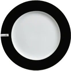 Gifi Vaisselle Et Accessoires De Table^Assiette plate blanche et noire