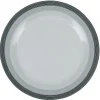 Gifi Vaisselle Et Accessoires De Table^Assiette plate blanche et grise Sérénité Rayures