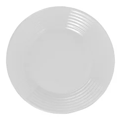 Gifi Vaisselle Et Accessoires De Table^Assiette plate blanche Harena bord ligne en relief x6