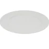 Gifi Vaisselle Et Accessoires De Table^Assiette plate blanche ronde aile damassée