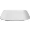 Gifi Vaisselle Et Accessoires De Table^Assiette plate carré en grès blanche