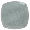 Gifi Vaisselle Et Accessoires De Table^Assiette plate carrée blanche motif vague seigaiha gris
