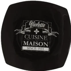 Gifi Vaisselle Et Accessoires De Table^Assiette plate carrée noire design dessert maison