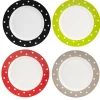 Gifi Vaisselle Et Accessoires De Table^Assiette plate colorée à pois x4
