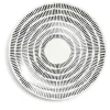 Gifi Vaisselle Et Accessoires De Table^Assiette plate Dakar porcelaine noir et blanc Ø27cm