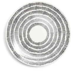 Gifi Vaisselle Et Accessoires De Table^Assiette plate Dakar porcelaine noir et blanc Ø27cm
