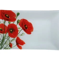 Gifi Vaisselle Et Accessoires De Table^Assiette plate design coquelicot