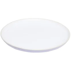 Gifi Vaisselle Et Accessoires De Table^Assiette plate en faïence blanc avec liseré crème