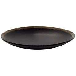 Gifi Vaisselle Et Accessoires De Table^Assiette plate en faïence avec liseré doré