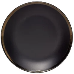 Gifi Vaisselle Et Accessoires De Table^Assiette plate en faïence avec liseré doré