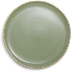 Gifi Vaisselle Et Accessoires De Table^Assiette plate en faïence vert Ø27xH1,7cm