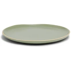 Gifi Vaisselle Et Accessoires De Table^Assiette plate en faïence vert Ø27xH1,7cm