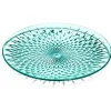 Gifi Vaisselle Et Accessoires De Table^Assiette plate en plastique bleu effet martelé