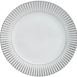 Gifi Vaisselle Et Accessoires De Table^Assiette plate en porcelaine motif argenté