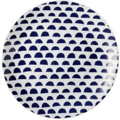 Gifi Vaisselle Et Accessoires De Table^Assiette plate en porcelaine décor bleu Ø 27 cm